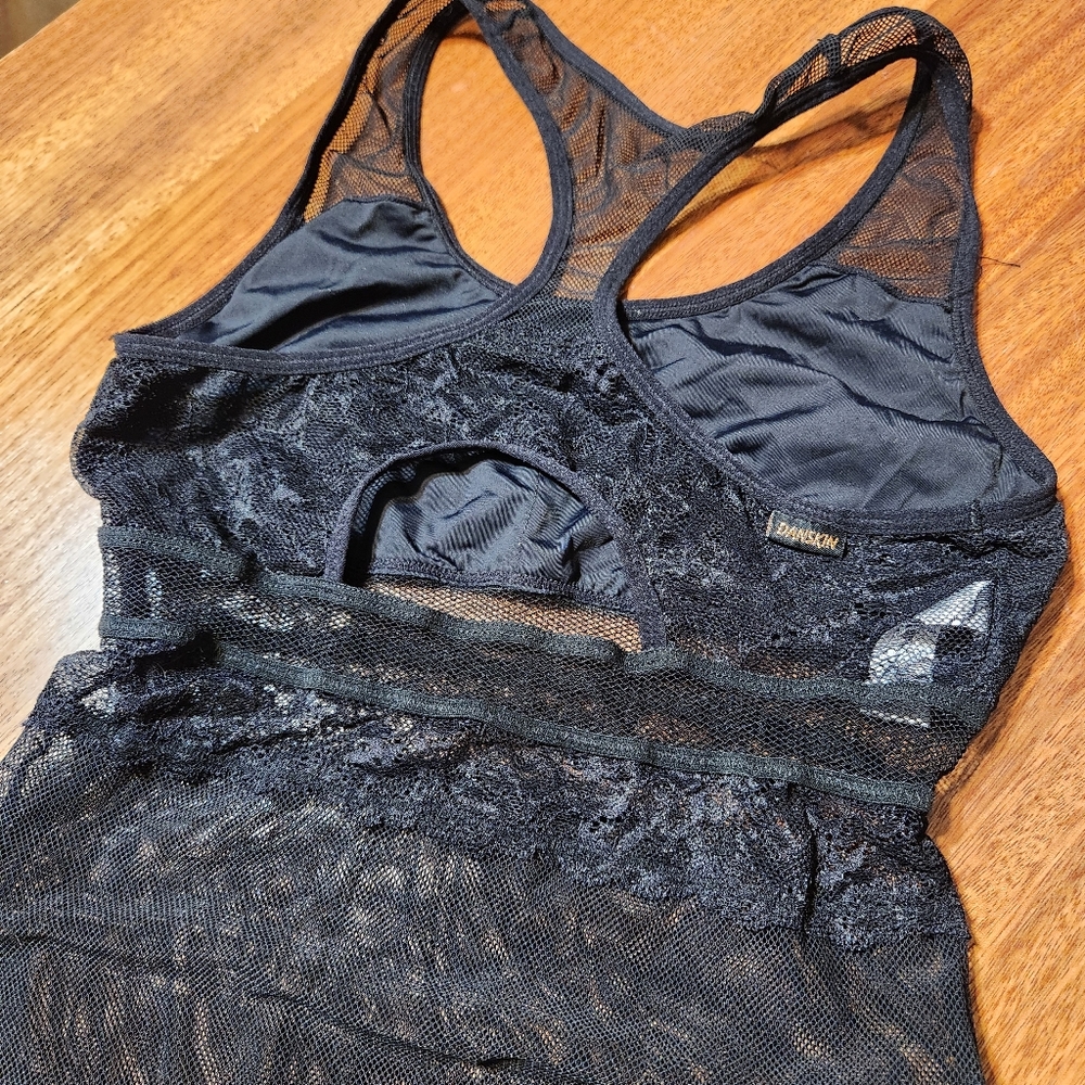 Elegant Black Lace Bodysuit Sz M - Picture 10 of 10